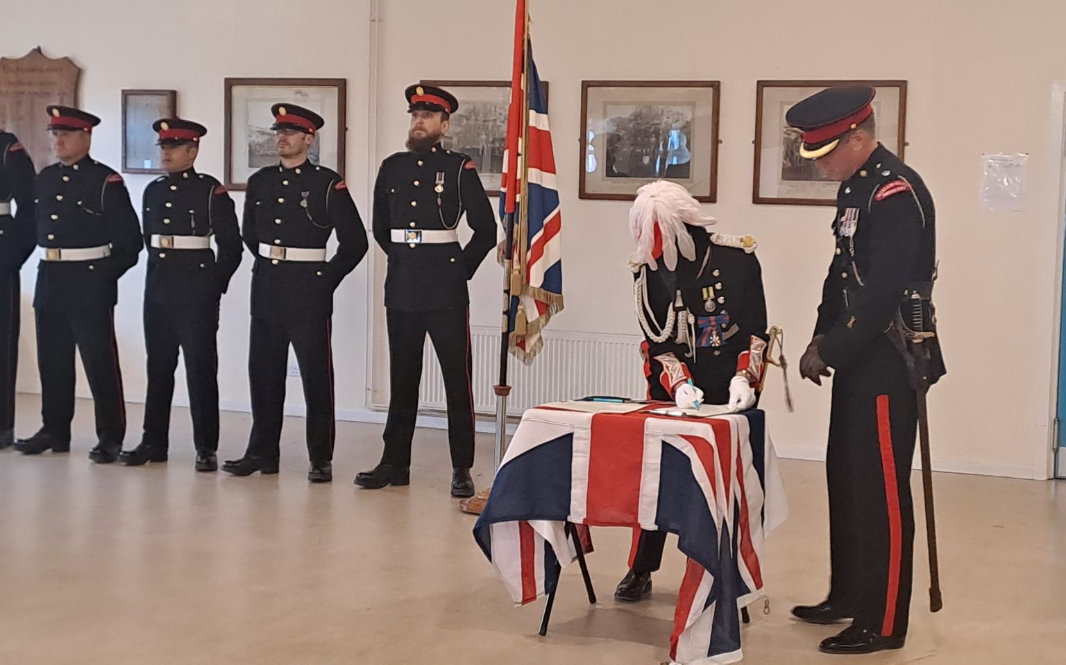 Major Dan Major Daniel Biggs sworn in as Officer Commanding, Falkland Islands ...